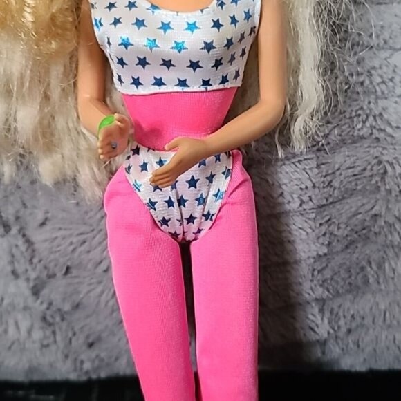 Vintage Mattel 1989 Barbie And The Allstars Blonde Barbie Doll - Picture 3 of 14